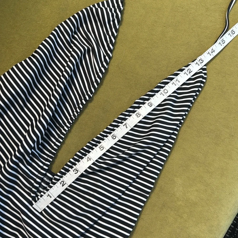 MIKOH Luana One Piece Swim Suit Black/White STRIPED XL 74 - Picture 15 of 16